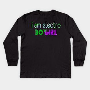 Electro Boosh Boy Girl mk2 - Eye Voodoo Kids Long Sleeve T-Shirt